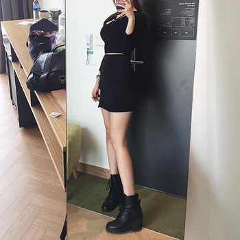 Korejiešu Stilā Melnā Hip Svārki Nelegālo Mikro Mini Svārki Mini Svārki 2020. Gada Vasaras Modes Saia Augsta Vidukļa Faldas Mujer