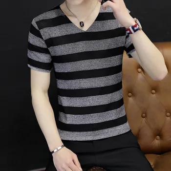 Korejiešu versija tendence oshort piedurknēm krekls t-krekls ar piedurknēm rudens t-krekls Qiuyi jaunu korejiešu versija tendence vīriešu