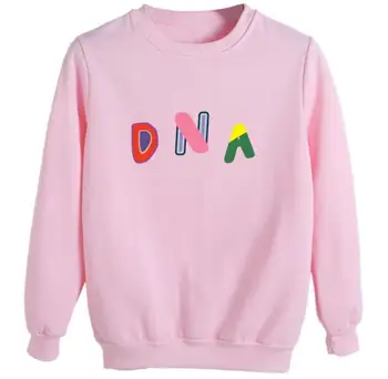 Kpop vienkāršu DNS drukāšanas o kakla džemperis zaudēt hoodies unisex modes vilnas mīļotājiem sporta krekls pavasara rudens hoody