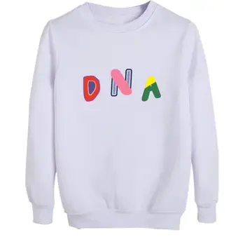 Kpop vienkāršu DNS drukāšanas o kakla džemperis zaudēt hoodies unisex modes vilnas mīļotājiem sporta krekls pavasara rudens hoody