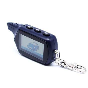 Krievu Versija Keychain Starline B9 LCD Tālvadības pults, Lai divvirzienu Auto Signalizācija, Starline B9 Twage Keychain signalizācijas auto