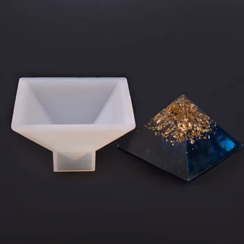 Kristāla Epoksīda Piramīdas Silikona Sveķu Pelējuma DIY Roku darbs Rotaslietas Sveķu Žāvētu Ziedu Rotājumu Modelis