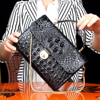 Krokodils Sieviete Soma Mini - Viena Pleca Soma Nelielu Kvadrātveida Pakete luksusa somas sieviešu messenger dāmas rokas somas dizainers