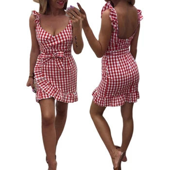 Krāsains Pleds Drukāt Bodycon Mini Kleita Rūtainā Sukienka Sexy Saspringts Mini Savirmot Wrap Hem Kleita Sieviešu Drēbes Femme Ir 2021. Zip Atpakaļ