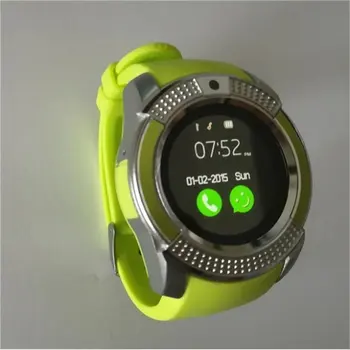 Krāsains V8 Smart Bezvadu Ūdensizturīgs Skatīties Sporta Smartwatch Touch Screen ar Kameru, SIM Kartes Slots Ūdensizturīgs Smart Skatīties