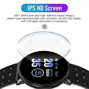 Krāsu Touch Screen 3D Sporta Skatīties Pedometrs Vīriešiem Smart Skatīties Fitnesa Sirds ritma Monitors Sieviešu Pulkstenis Smartwatch Android, IOS