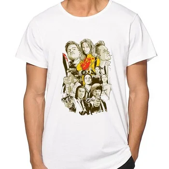 Kuakuayu HJN Visas Tarantino Filmas Mākslas T-kreklu apdruka Vīriešu Sieviešu Visu Izmēru Kokvilnas Smieklīgi Druka T Kreklu