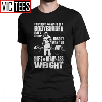 Kultūrists Ronnie Coleman Deadlift T-Krekls Vīriešiem Īsām Piedurknēm Tee Kreklu Apkalpes Kakla Attīrīts Kokvilnas Topi Vīriešu T Krekli