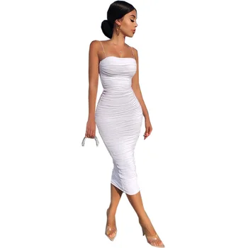 Kundze apģērbu OWLPRINCESS 2020. gada Vasaras Jaunā Modes Kroku Bikšu Kleita vienkrāsainu kleitu, zeķu