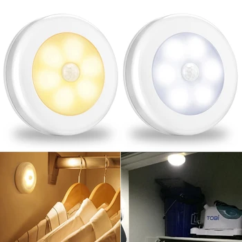 Kustības Sensors ar Bezvadu LED Nakts Apgaismojums, Guļamistaba Dekori Gaismas Detektors Dekoratīvās Sienas Lampa, Kāpņu Skapis Istabā, Eju Apgaismojums