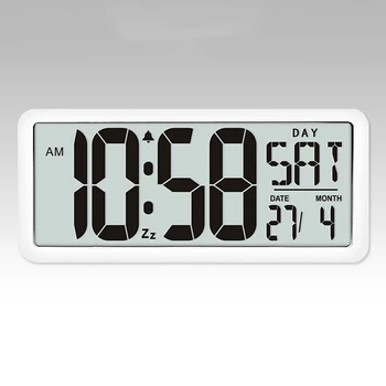 Kvadrātveida Sienas Pulkstenis Sērija, Digitālā Jumbo Modinātājs, LCD Displejs, Multi-Funkcionālo Upscale Biroja Galda Dekori