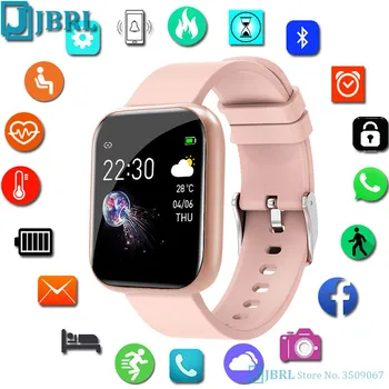 Kvadrātveida Smartwatch Vīrieši Sievietes Smart Skatīties Pilnu Touch Bluetooth Elektronika Smart Pulkstenis Fitnesa Tracker Android, IOS Smart-Skatīties