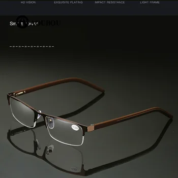 Kvadrātveida metāla lasīšanas brilles gafas hipermetropia presvicia hombre okulary recepta occhiali uz lettura redpower okuma