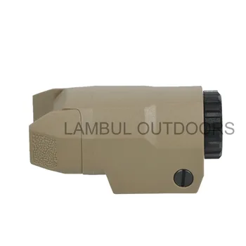 LAMBUL Kompakts APL Taktiskās Aple Pistole Gaismas Pastāvīgu/Īslaicīgu/Strobe Lukturīti LED Balta Gaisma, Pielāgots 17 19 21 Gloks 20mm Dzelzceļa