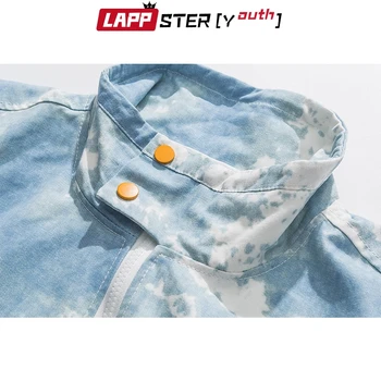 LAPPSTER-Jaunatnes Vīriešu Kaklasaites Krāsu Japāņu Streetwear Hoodies sporta Krekli 