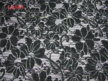 LASUI Jauns produkts 1 pagalmā 2colors Amerikas savienotās Valstis liels high-end pasūtījuma kokvilnas džinsa auduma izšūti modes mežģīņu kleita DIY auduma X0120