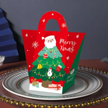 LBSISI Dzīves 50gab Santa Claus Priecīgus Ziemassvētkus Konfektes, Maizes Iepakojuma Papīra Kastē DIY Bērns, Labu Jauno Gadu Gfit Apdare Klāt