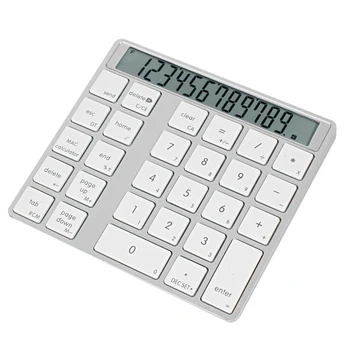 LCD Displejs Kalkulators Datoru, Klēpjdatoru Ultra Plānie Portatīvie Burvju Ciparu Tastatūra, Bezvadu Bluetooth 2 1 Ciparu Tastatūra