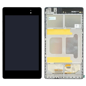 LCD Ekrāns un Digitizer Pilnu komplektu ar Rāmi Asus Google Nexus 7 2. 2013 ME571KL (WIFI Versija)