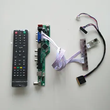 LCD LED TV HDMI, AV, USB VGA AUDIO vadītāja karti, kabeli Kontrolieris Valdes DIY Par LTN156AT27 15.6