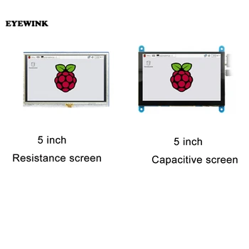LCD modulis 5.0 collu Pi 5 collu TFT Pretestības Touch Screen 5.0 collu LCD vairogs moduli HDMI interfeisu Aveņu Pi 3 A+/B+/2B