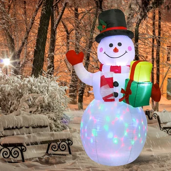LED 150cm Izgaismotas Piepūšamās Sniegavīrs Gaisa Sūknis, Piepūšamās Rotaļlietas, Iekštelpu Āra Brīvdienu Ziemassvētkos, Jaunajā Gadā Grupa Ornaments Deco