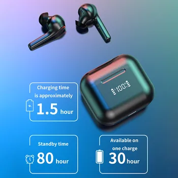 LED Bluetooth Bezvadu Austiņas A6 Ūdensizturīgs Bluetooth 5.0 Earbuds Austiņas TWS Touch Kontroli, Sporta Trokšņa Slāpēšanas Austiņas