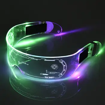 LED Brilles EL Wire Neona Puse, Gaismas DIOŽU Brilles iedegties Brilles Rave-Kostīmu Puse Dekori DJ Saulesbrilles Halloween Dekorēšanai