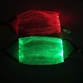 LED Flashing Maska Uzlādējams 7 Krāsas, Gaismas Lampas Vīrieši Sievietes Rave Masku Deju Grupa Maska Smieklīgi Aksesuāri Masque