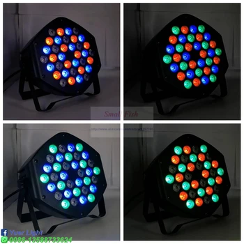 LED Flat Par 36x3W RGBW Apgaismojums Profesionāla LED Skatuves Gaismas Efektu DMX512 Skaņas Master-Slave DJ Diskotēka Puses Apgaismojums