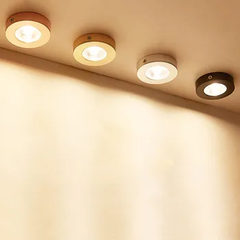 LED Griestu Prožektori Dzīves Lampas Ziemeļvalstu Apgaismojums Virtuves, Vannas istabas gaismas Virsmas montēta AC85-265v NR-140