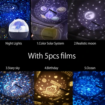 LED Magic Zvaigžņotām Debesīm Mēness Lampas Zvaigžņu Projektoru Lampas Atmosfēru Nakts Gaisma Planētas Projektoru Gaismas Tiktok Video un Bērnu Dāvanu