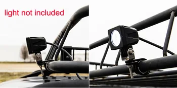 LED Miglas Braukšanas Gaismu joslas Uzmanības galvas lampas turētāja Montāžas Kronšteins ATV Offroad Automašīnas Roll Būris, Cauruļu Bull Bārs Klipu Skava 25-30MM