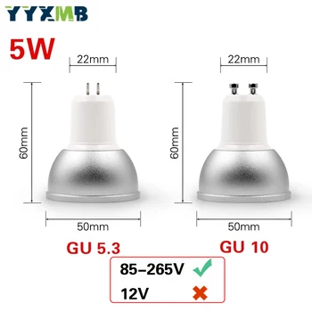 LED Prožektori Tuya Smart WiFi 5W GU10 GU5.3 MR16 LED Spuldze LAMPAS Remote Balss Kontroles RGBCW Aptumšojami LED Apgaismojums