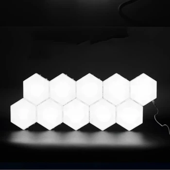 LED Quantum Lampu Moduļu Touch Sensoru Nakts Gaisma Magnētisko Moduļa Modelis Dekorēšana Guļamistaba Sienas Apkārtējā fona Apgaismojums Apgaismojums