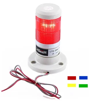 LED Rūpniecības sarkans Dzeltens zils zaļš Signāls Tornis Brīdinājuma Lampas Kaudze Gaismas Signalizācijas Aparāti 12V 24V 110V, 220V