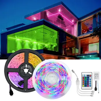 LED Sloksnes Gaismas, Bluetooth Luces Led RGB 5050 SMD 2835 Elastīgs Ūdensnecaurlaidīgs Lentes Diode 5M 10M 15M DC 12V Tālvadības pults+Adapte