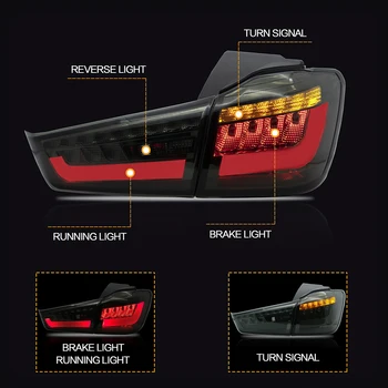 LED aizmugurējos lukturus, Montāža Mitsubishi ASX/Outlander Sports 2012-UP ar Pagrieziena Signāla Reverse 2Colors Sarkana/Kūpinātas Auto Piederumi