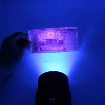 LED niršanas lukturīša staru gaismā 6 * UV LED 1800 lm Ūdensizturīgs zemūdens niršana lāpu, lai atrastu scorpion vai dzintars