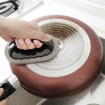 LEDFRE Tīrīšanas suka attīrīšanas burvju noslaucīt dimanta virtuve, ar rokturi suku apakšā pot, lai descalingF73006