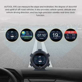 LEEPEE Nodrošina Slīpuma Leņķi, Ātrumu, Ierīce Smart GPS Trases Metru Augstumā, Off-road Ierīces Augstas Precizitātes Kompass Auto Inclinometer