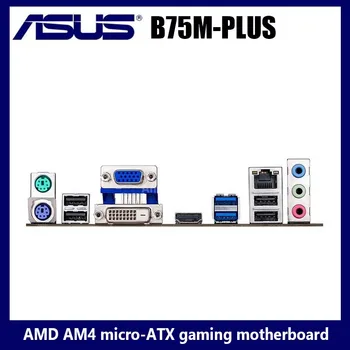 LGA 1155 Asus B75M-PLUS Mātesplati DDR3 Core i7/i5/i3 32GB PCI-E 3.0 Darbvirsmas 32GB, HDMI-Saderīgam B75 Placa-Mãe Micro ATX, ko Izmanto