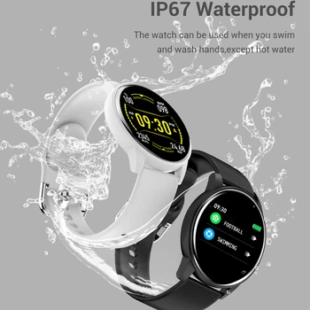 LIGE Smart Skatīties asinsspiediens, Miega Monitors Fitnesa Skatīties Ūdensizturīgs Bluetooth Laika Atgādinājums Pilna Ekrāna Pieskarieties Smart skatīties
