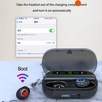 LIGE TWS Bluetooth Austiņas Drahtlose Kopfhörer LED-Displejs Bluetooth Trokšņa Slāpēšanas Stereo Ohrhörer mit Mikrofon Austiņas