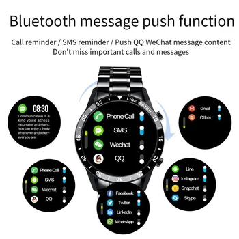 LIGE ir 2021. Jaunu Smart Skatīties Bluetooth Zvanu Smartwatch Vīrieši Sievietes Ūdensizturīgs Sporta Fitnesa Rokassprādze Cilvēks IOS Android Xiaomi Huwei