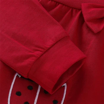 LILIGIRL Jaundzimušo Bērnu Zēni Meitenes Modes Ziemas Apģērbu Komplekti, Silts ar garām Piedurknēm Vabole Karikatūra Izdrukāt Top+Bikses 2gab Apģērbu Uzvalks