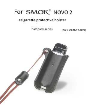 Labas Kvalitātes Cigarešu Aizsardzības Vāks SMOK Novo 2 Cigarešu Aksesuāri PU Ādas Gadījumā Ar Uzlādes ostas un Siksniņa