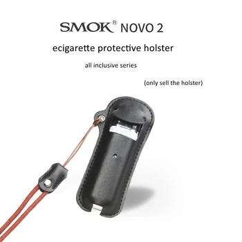 Labas Kvalitātes Cigarešu Aizsardzības Vāks SMOK Novo 2 Cigarešu Aksesuāri PU Ādas Gadījumā Ar Uzlādes ostas un Siksniņa