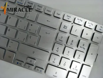 Labas Nomaiņa Klaviatūras Acer 5943G 5943 5950 5950g SP/LA spāņu, latīņu versija sudraba klaviatūras krāsa PK130C31017 Karstā Pārdošanas
