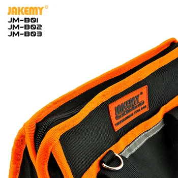 Labs instruments, somas JM-B02 izmērs 36*16*21cm roku rīku komplekts profesionāls Elektriķis aparatūras soma